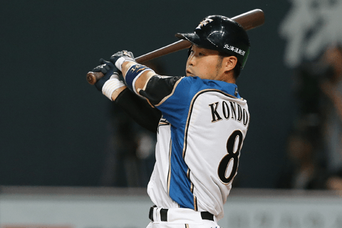プロ野球選手近藤健介バット 見落し プロ野球選手近藤健介バット 見落し