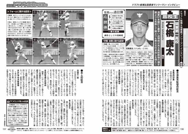ドラフト候補＆指導者マンツーマン・インタビュー 石橋康太（関東第一高校）